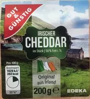 Mängden socker i Irischer Cheddar