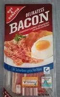 Mängden socker i Delikatess Bacon