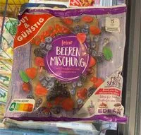 Mängden socker i feine Beerenmischung mit Sauerkirschen