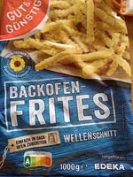 Mängden socker i Backofen Frites Wellenschnitt