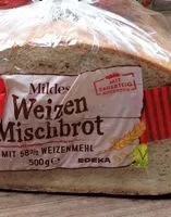 Mängden socker i mildes Weizen Mischbrot