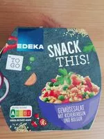 Mängden socker i Snack This! Gemüsesalat mit Kichererbsen und Bulgur