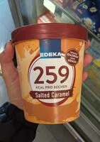 Mängden socker i 259 KCAL PRO BECHER Salted Caramel