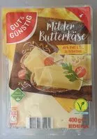 Mängden socker i Gut&Günstig Milder Butterkäse