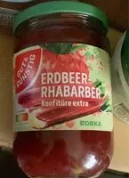 Mängden socker i Erdbeer Rhabarber Marmelade