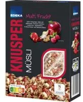 Mängden socker i Knusper Müsli Multi Frucht