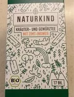 Mängden socker i Naturkind Kräutertee Zimt Ingwer