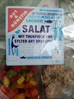 Mängden socker i Salat mit Thunfisch