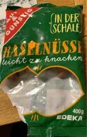 Mängden socker i Haselnüsse in der Schale