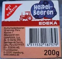 Mängden socker i Heidelbeeren