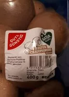 Mängden socker i Kulturchampignons braun