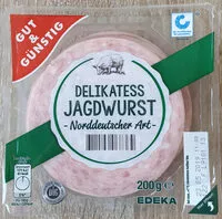 Mängden socker i Delikatess Jagdwurst