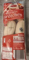 Mängden socker i Frühstücks Brötchen
