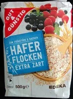 Mängden socker i Haferflocken extra zart