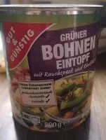 Mängden socker i Grüner Bohneneintopf