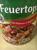 Mängden socker i Feuertopf mit Bohnen und Jagdwurst