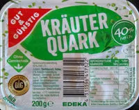 Mängden socker i Kräuterquark 40% Fett i. Tr.