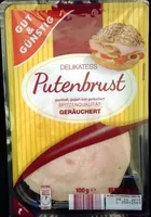 Mängden socker i Delikatess Putenbrust geräuchert