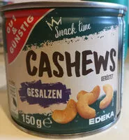 Mängden socker i Cashews geröstet & gesalzen