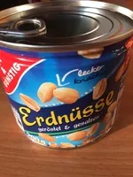Mängden socker i Erdnüsse geröstet & gesalzen