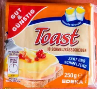 Mängden socker i Toast