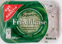 Mängden socker i Frischkäse mit Kräutern