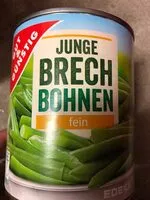 Mängden socker i Gemüse Junge Brechbohnen fein