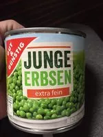 Mängden socker i Junge Erbsen extra fein