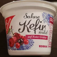 Mängden socker i Sahne l-Kefir auf Roter Grütze