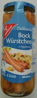 Mängden socker i Bockwurst Delikatess Bock Würstchen in Eigenhaut
