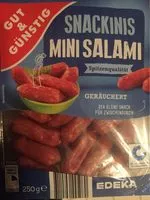 Mängden socker i Mini Salami