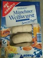Mängden socker i Münchner Weißwurst