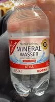 Mängden socker i Natürliches mineral wasser (still)