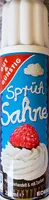 Mängden socker i Sprüh Sahne