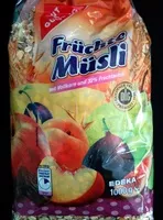 Mängden socker i Früchtemüsli