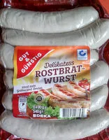 Mängden socker i Rostbratwurst