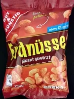 Mängden socker i Erdnüsse pikant gewürzt