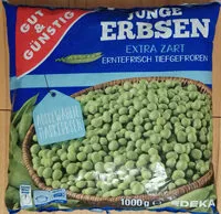 Mängden socker i Junge Erbsen