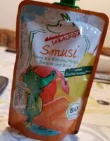 Mängden socker i Smusi  Püree aus Karotte, Mango, Banane und Birne
