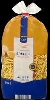 Mängden socker i Schwäbische Spätzle