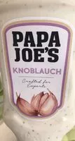 Mängden socker i Papa Joe‘s Knoblauch Soße