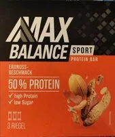 Mängden socker i Max Balance Sport Protein Bar Erdnuss