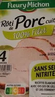 Mängden socker i Rôti de porc cuit 100% filet