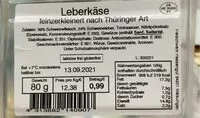Mängden socker i Leberkäse