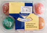 Mängden socker i 6 Vesper Eier