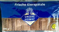Mängden socker i Unsere Heimat Frische Eierspätzle