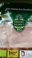 Mängden socker i Bio Unsere Heimat Bio hinterkochschinken
