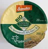 Mängden socker i Bio-Speisequark 20% Fett i. Tr.