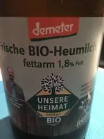 Mängden socker i Frische Bio-Heumilch g.t.S. Fettarm 1,8 % Fett