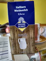 Mängden socker i Haltbare Weidenmilch